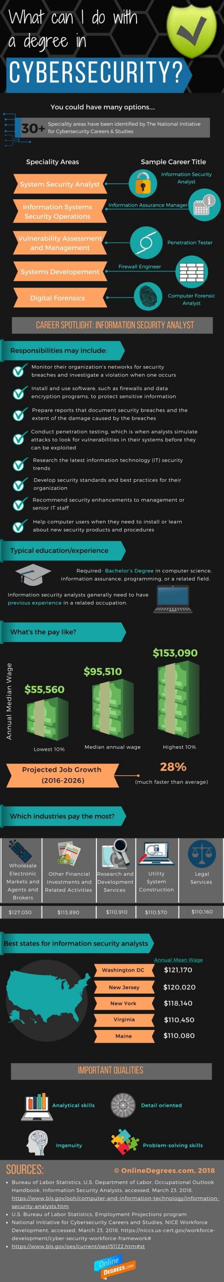 What can I do With a degree in Cybersecurity? | Onlinedegrees.com